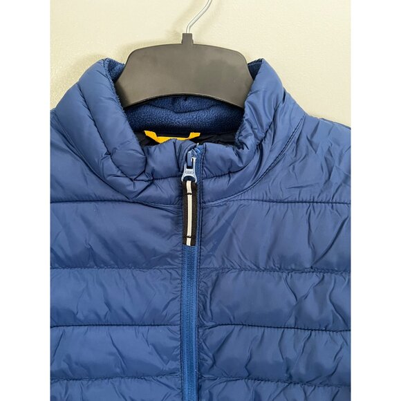 Old Navy Mens Puffer Jacket Small Blue Polyester Full Zip Quilted Lightweight - Picture 9 of 12